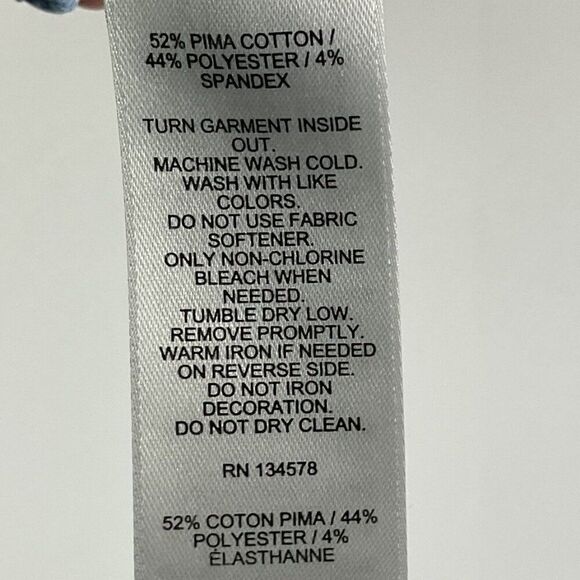 Jim Nantz By Vineyard Vines Pima Cotton Blend Polo Shirt Size L, Blue - Picture 10 of 13